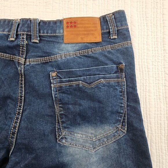 VTG United Denim of America Jeans Men's 38x32 Med Wash Stretch Straight EUC - Picture 12 of 16